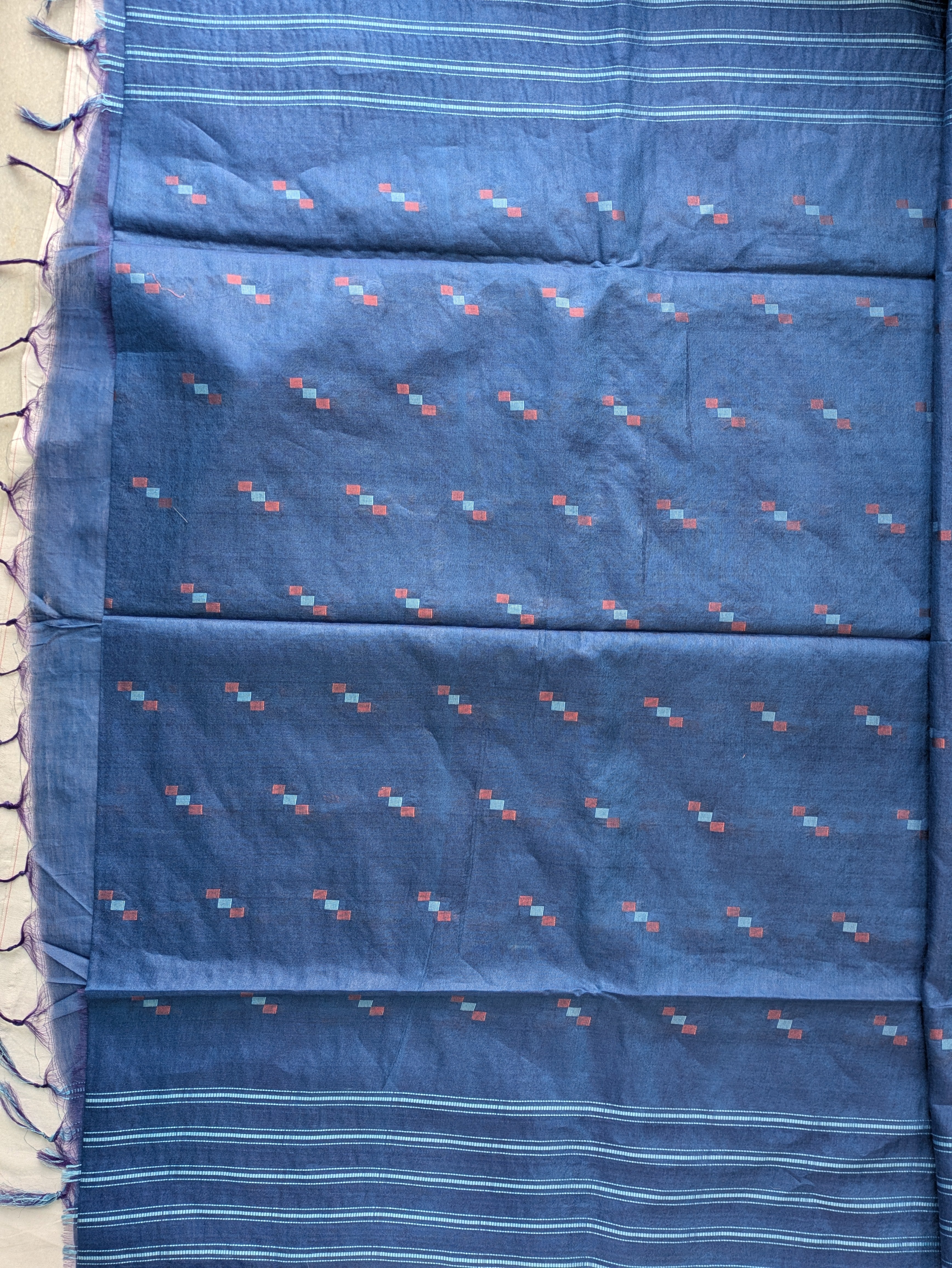 Blueberry Bhagalpury Sari