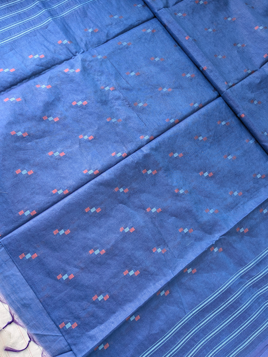 Blueberry Bhagalpury Sari