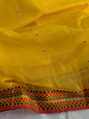 Handloom Sari Yellow