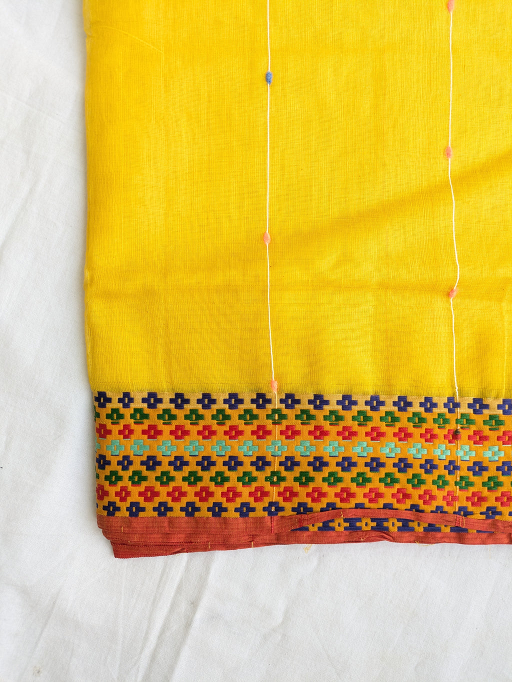 Handloom Sari Yellow