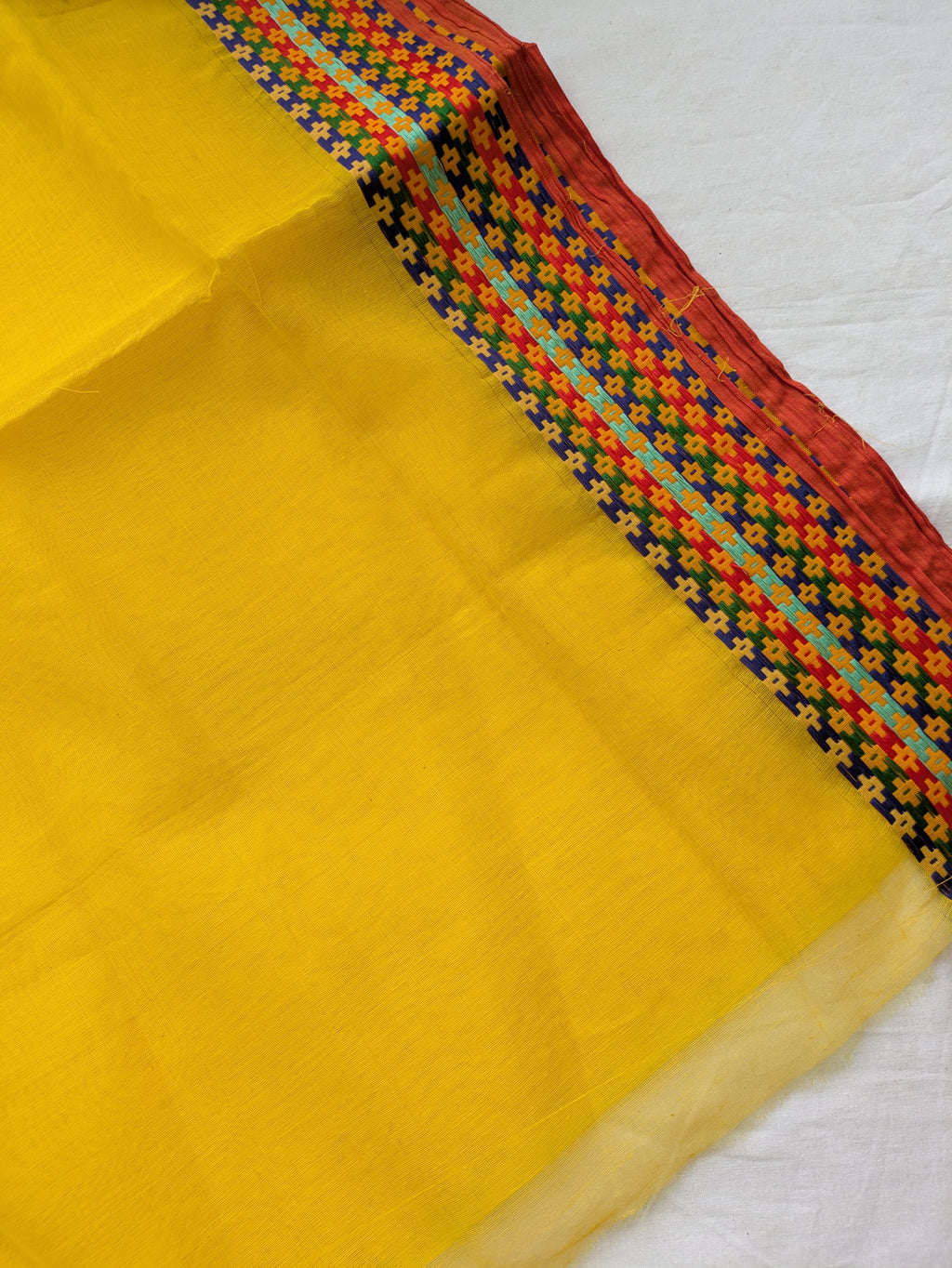 Handloom Sari Yellow