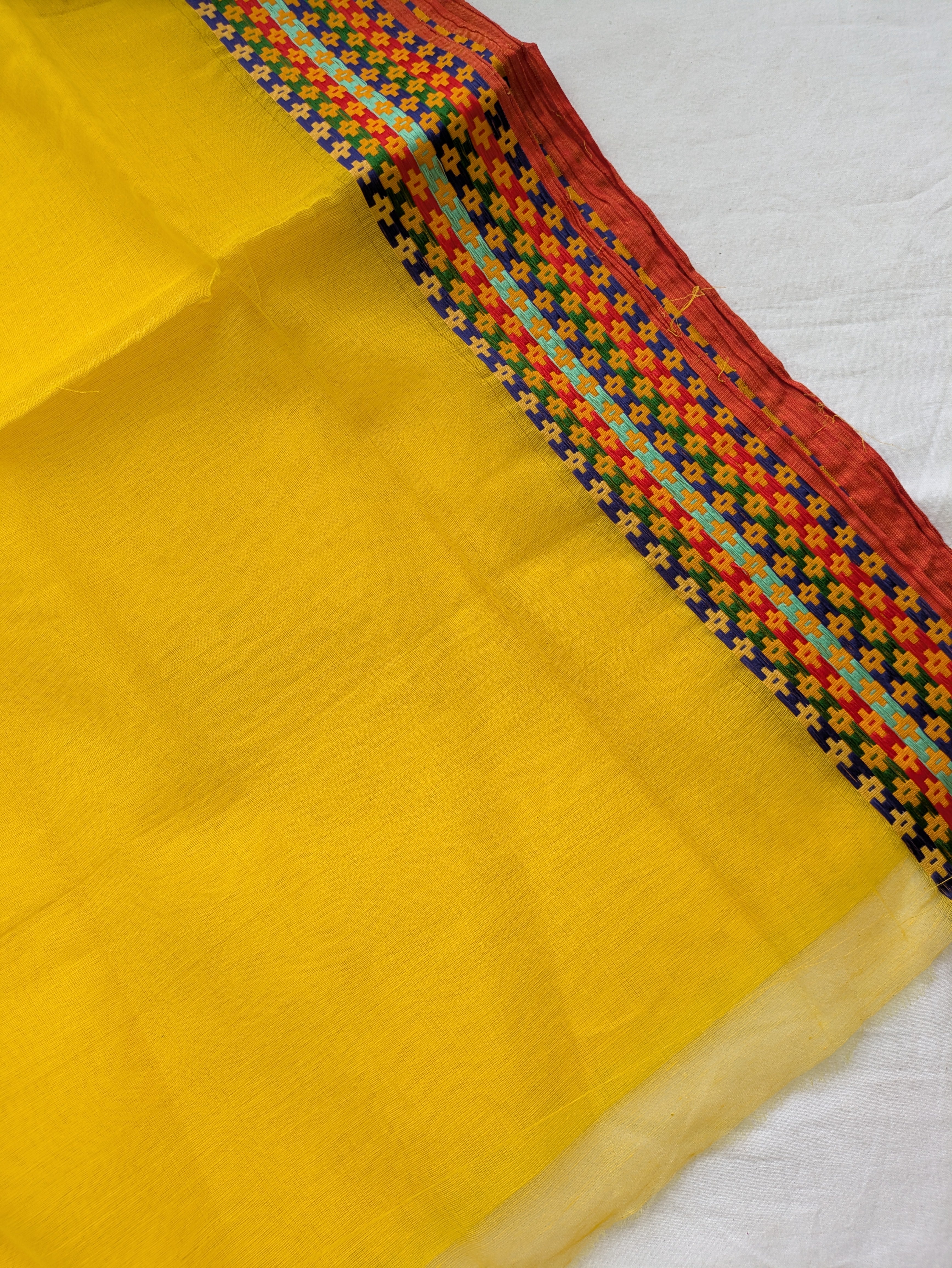 Handloom Sari Yellow