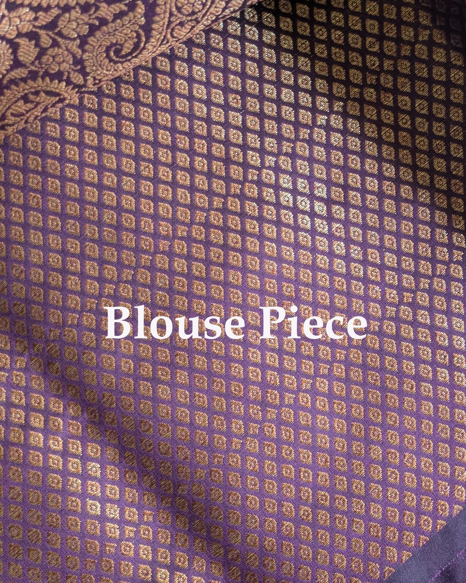Muga Border Sari with Blouse Piece (Dark Wine)