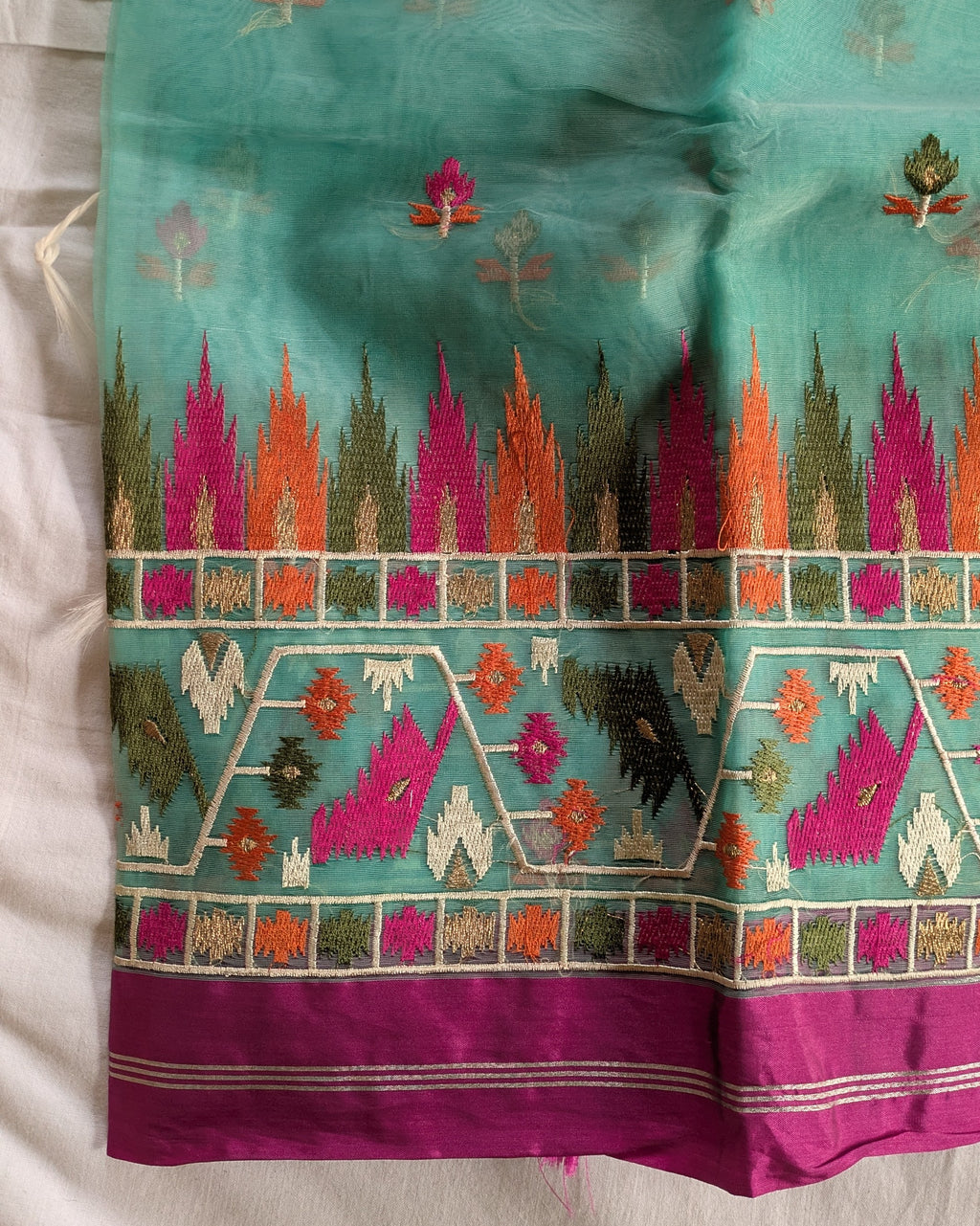 Resham Jamdani with Blouse Piece