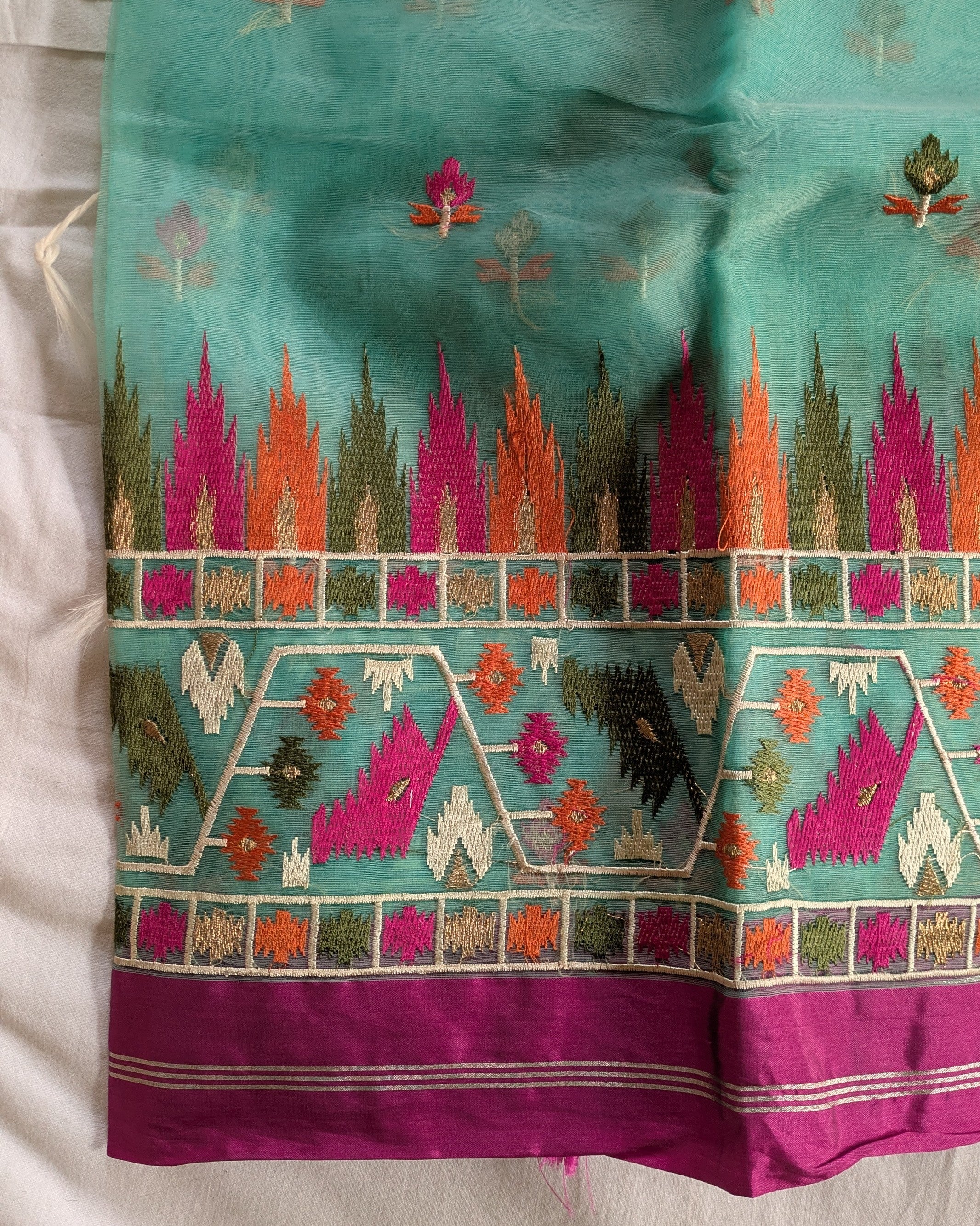 Resham Jamdani with Blouse Piece