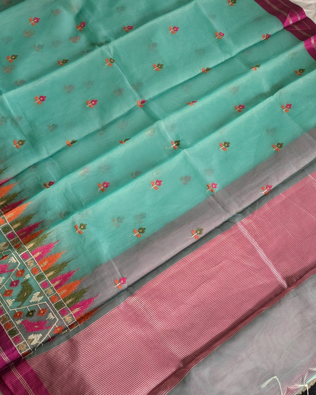 Resham Jamdani with Blouse Piece