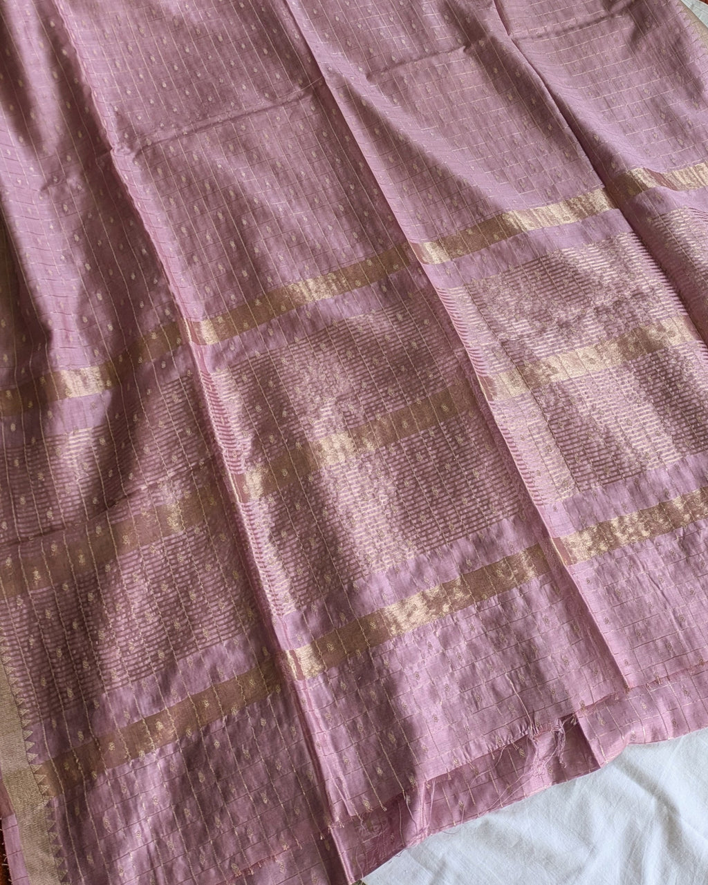 Fancy Maheswari Silk Sari with Blouse Piece (Liva Tag)