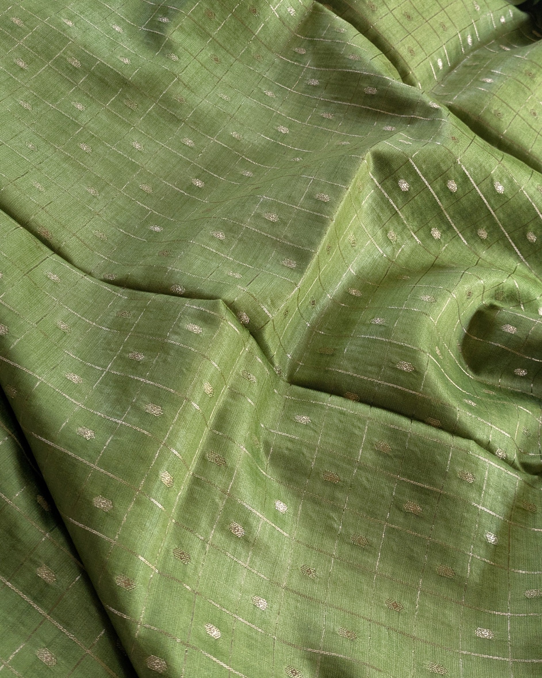 Fancy Maheswari Silk Sari with Blouse Piece (Liva Tag)