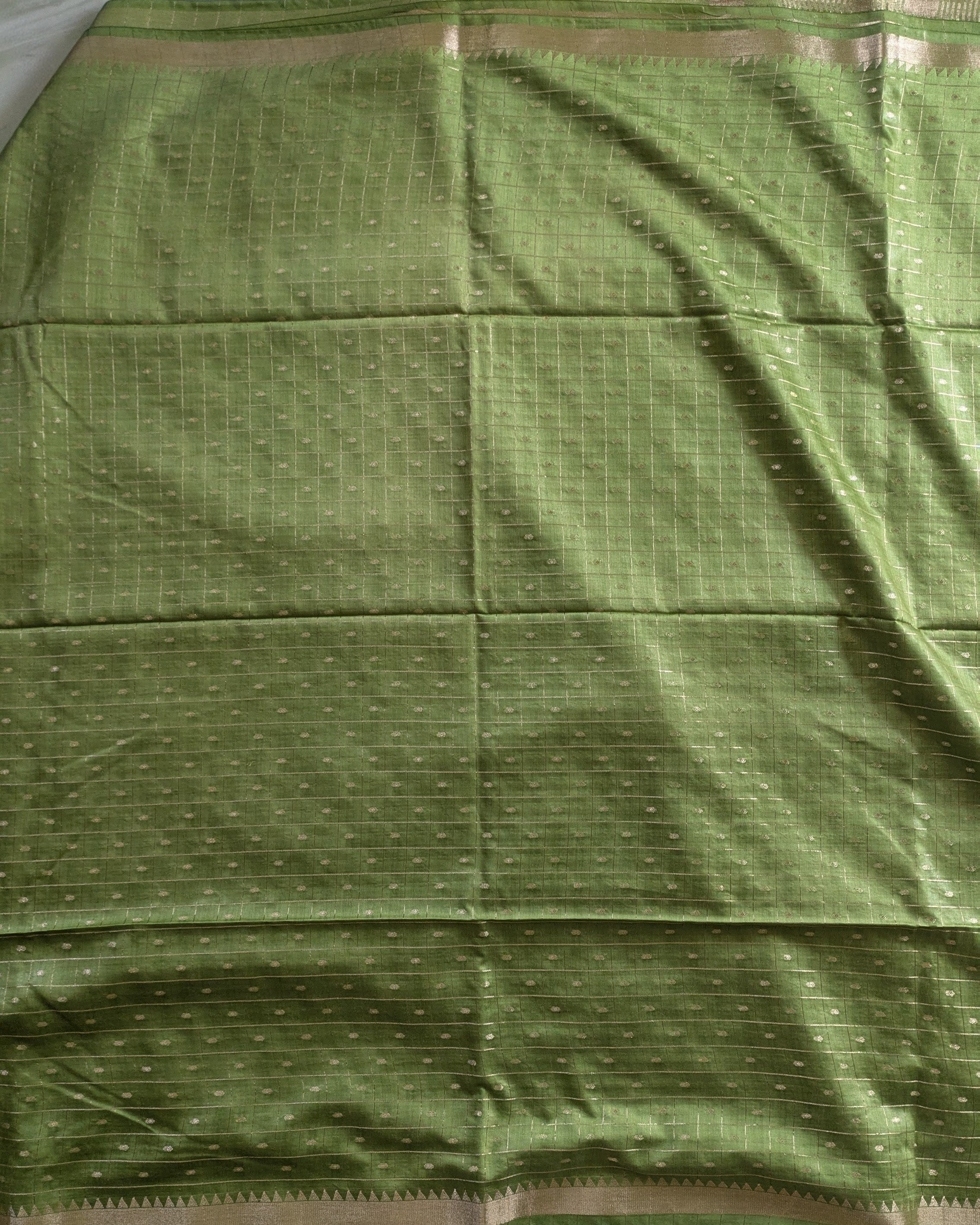 Fancy Maheswari Silk Sari with Blouse Piece (Liva Tag)