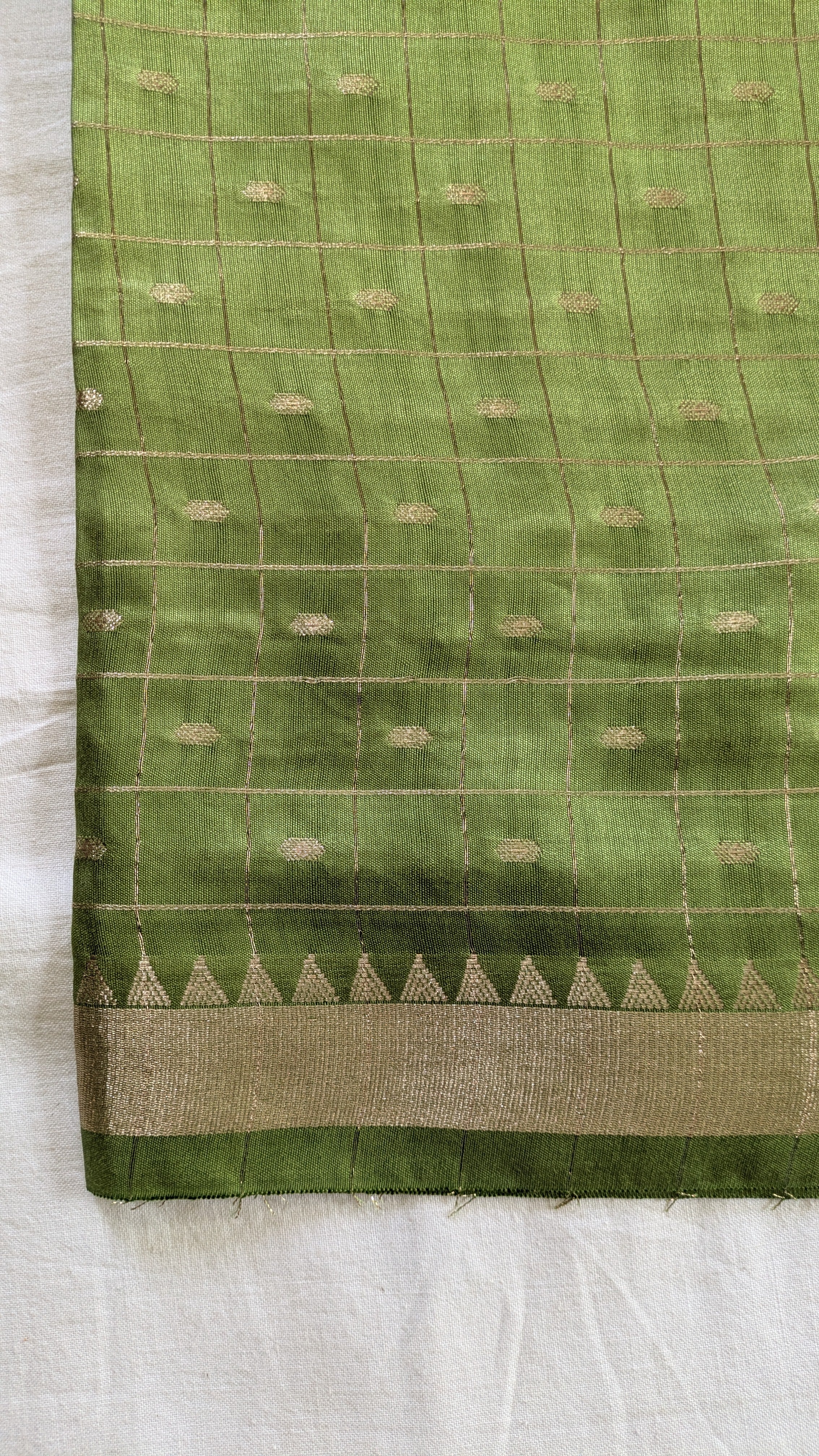 Fancy Maheswari Silk Sari with Blouse Piece (Liva Tag)