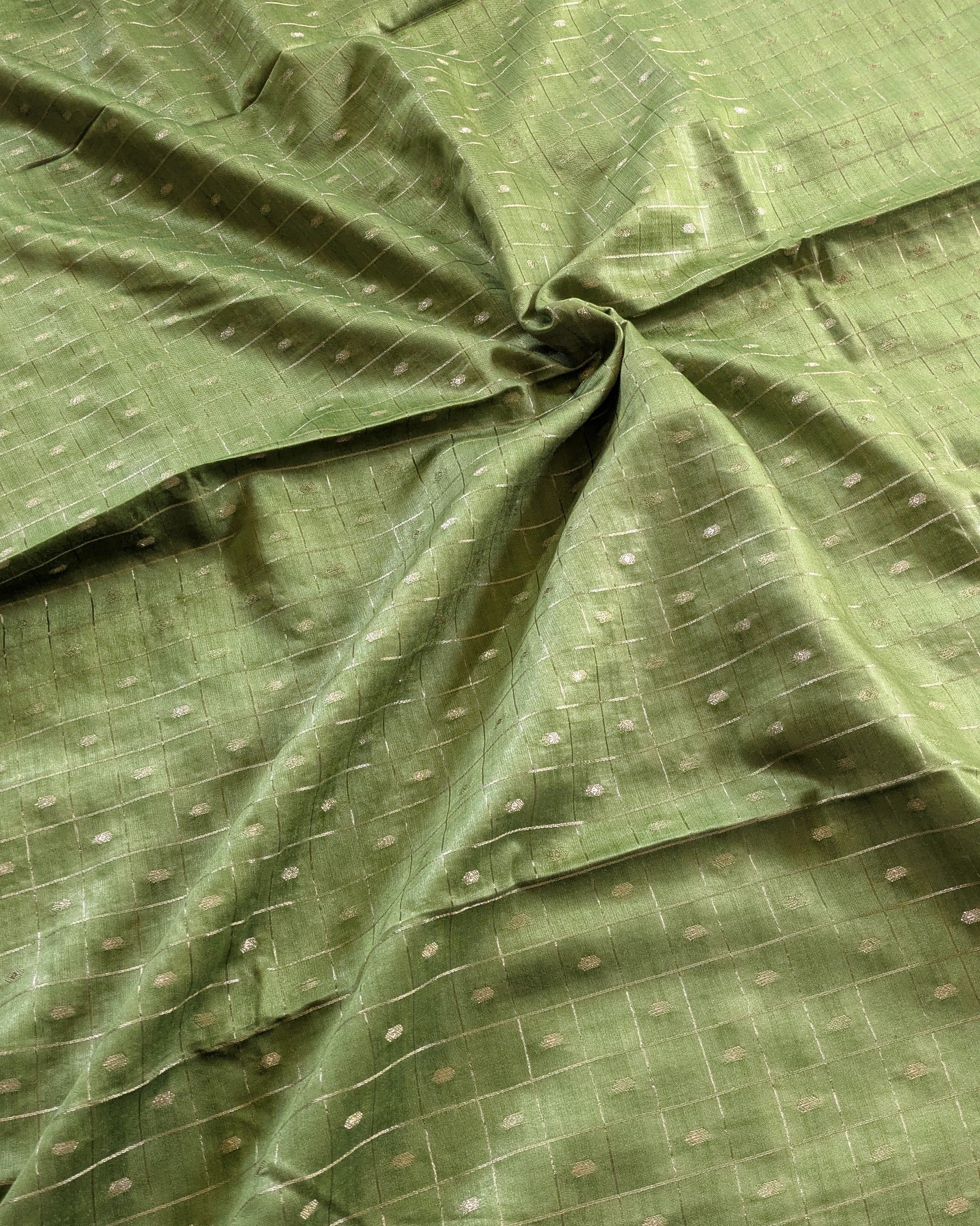 Fancy Maheswari Silk Sari with Blouse Piece (Liva Tag)