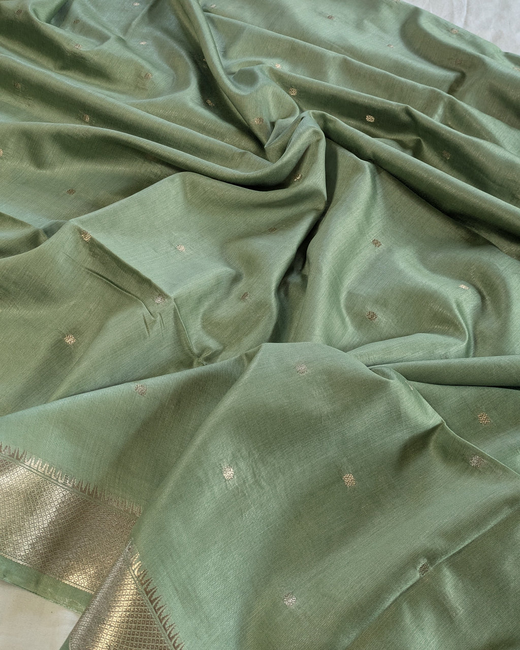 Fancy Maheswari Silk Sari with Blouse Piece (Liva Tag)