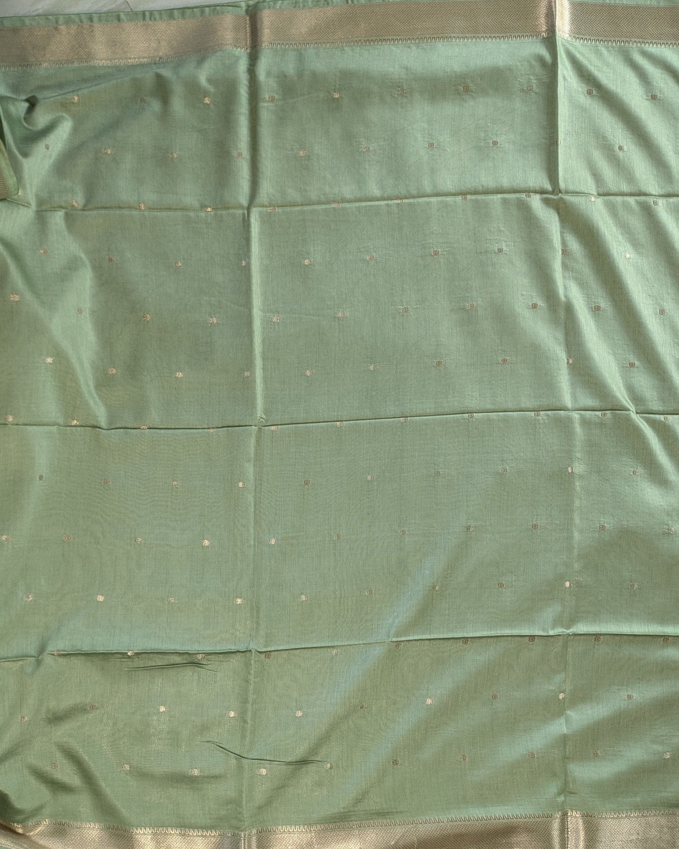 Fancy Maheswari Silk Sari with Blouse Piece (Liva Tag)