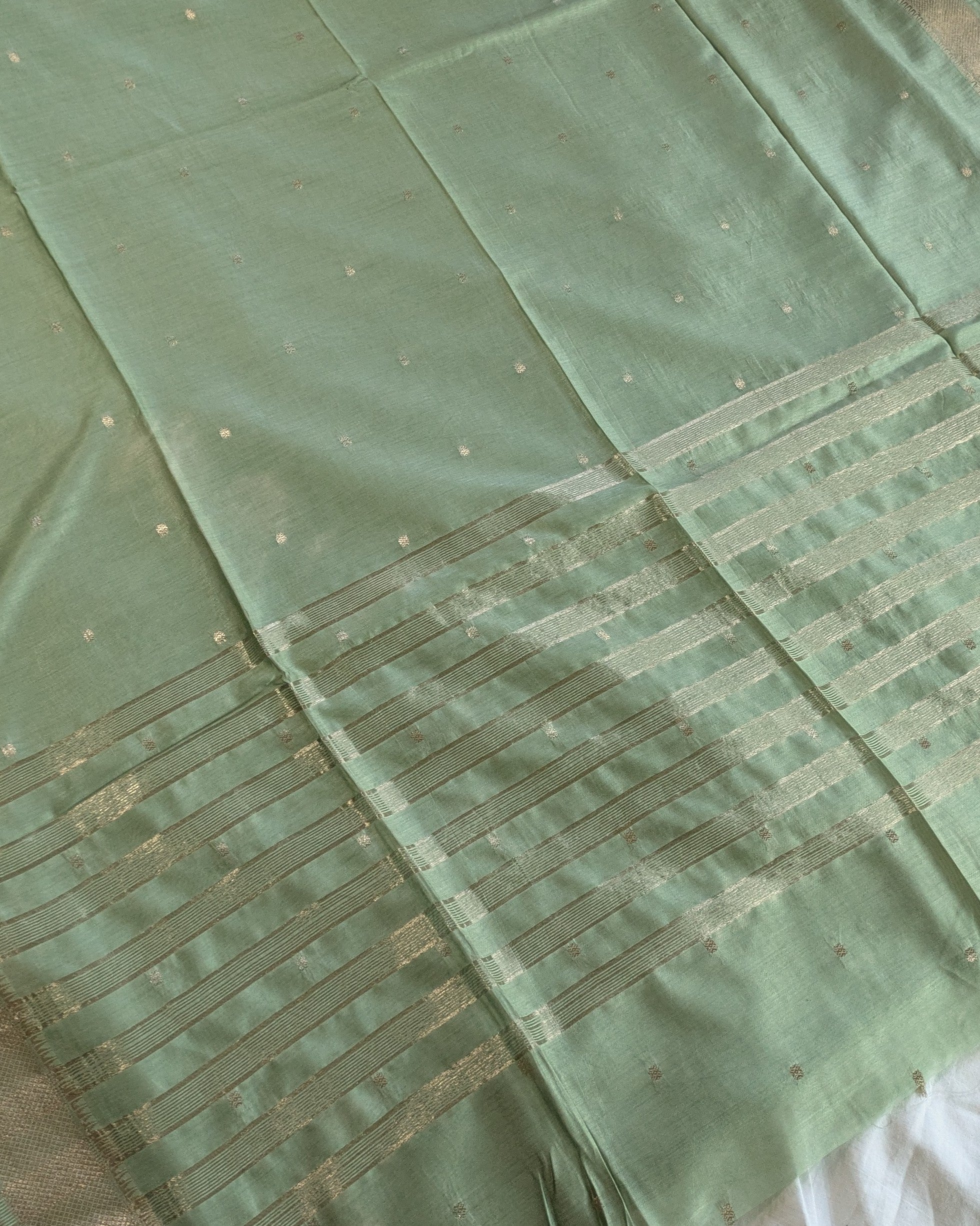 Fancy Maheswari Silk Sari with Blouse Piece (Liva Tag)