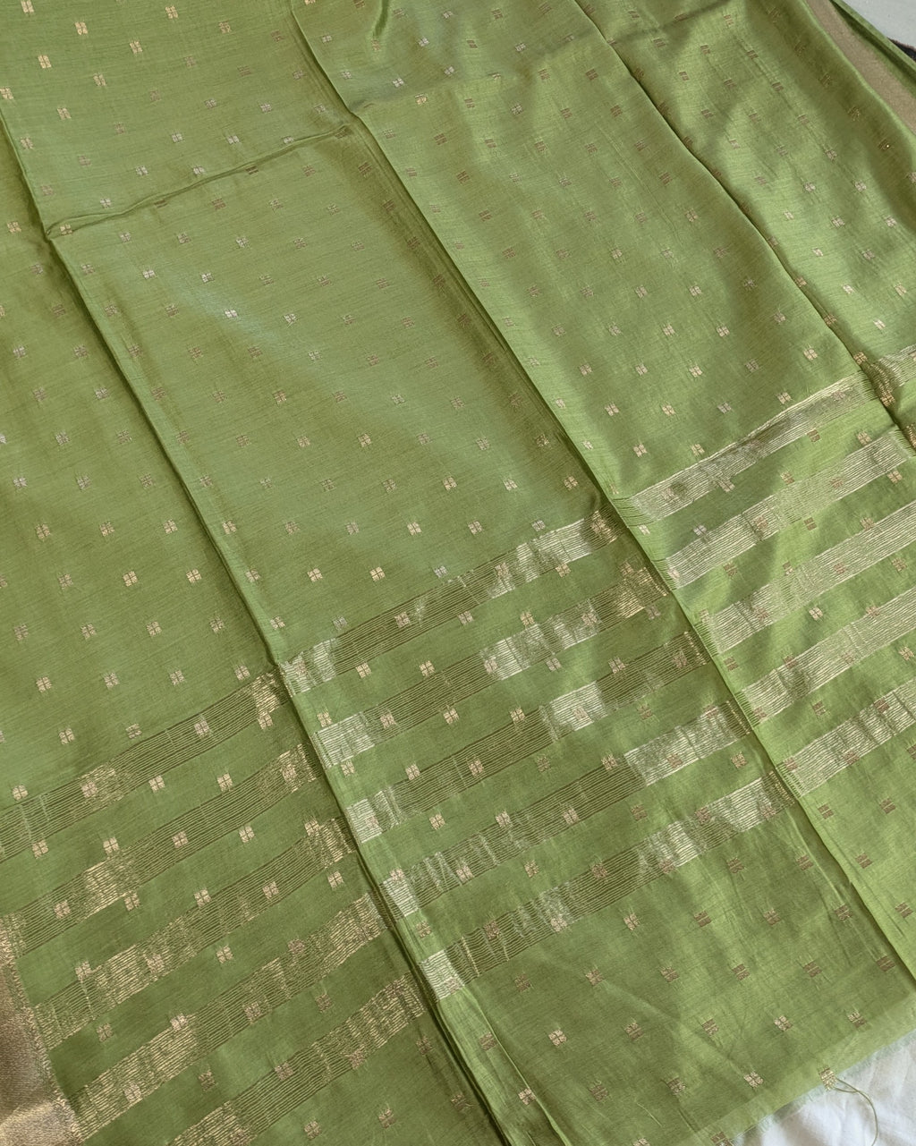 Fancy Maheswari Silk Sari with Blouse Piece (Liva Tag)