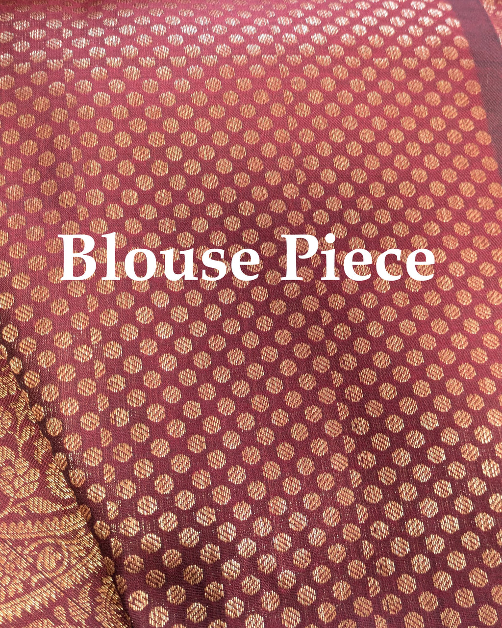 Muga Border Sari with Blouse Piece (Dark Wine 2)