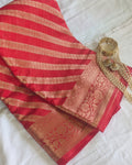 Muga Benarasi Sari Red