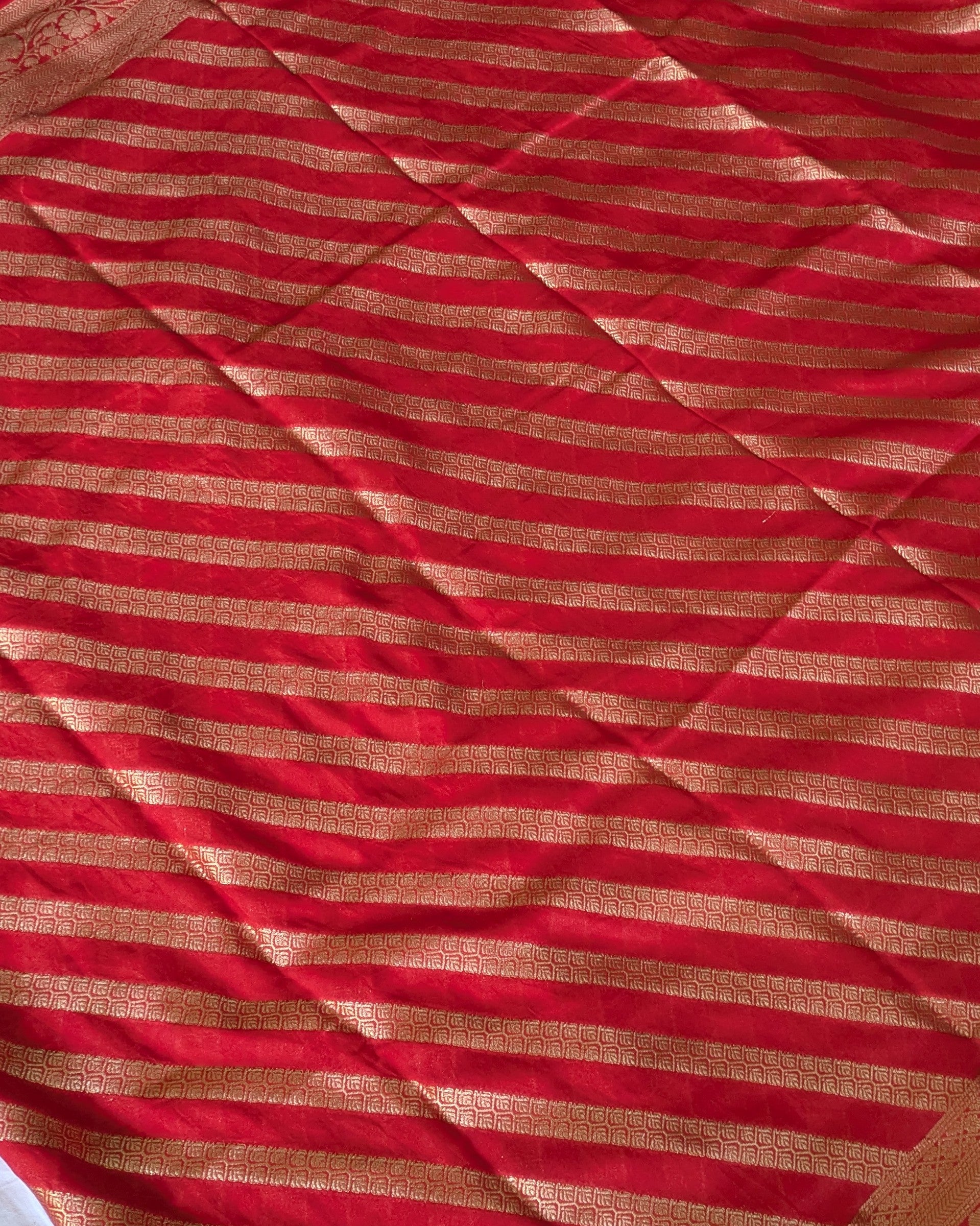 Muga Benarasi Sari Red