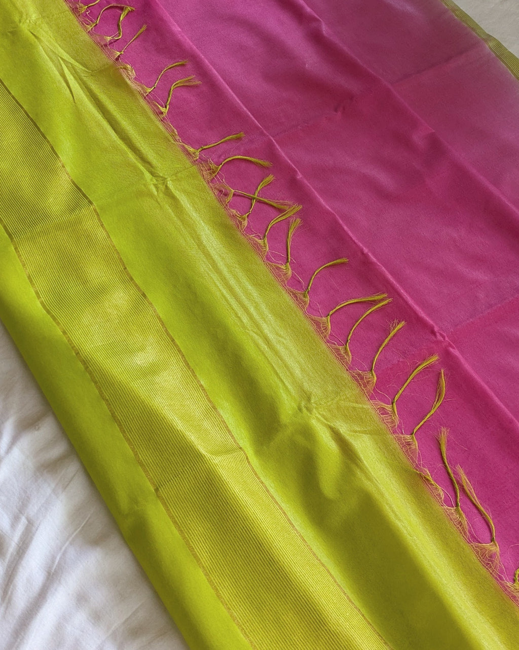 Bhagalpuri Double-Dye Sari with Blouse Piece 1
