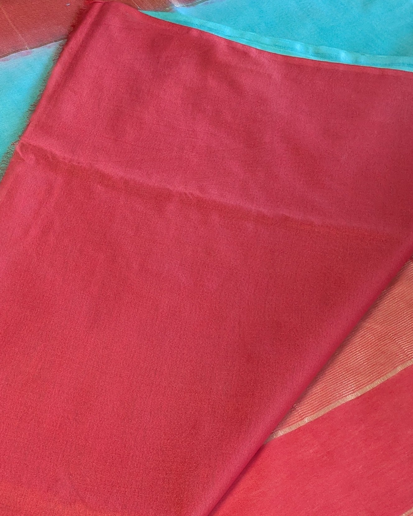 Bhagalpuri Double-Dye Sari with Blouse Piece 2
