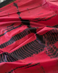 Shibori Bhagalpuri Sari Red