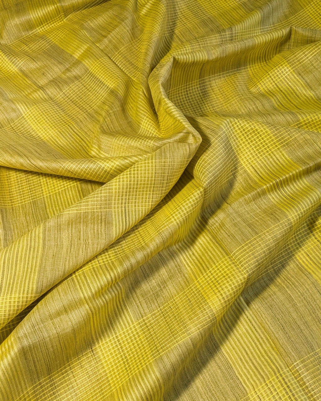 Bhagalpuri Bamboo Silk Sari Yellow