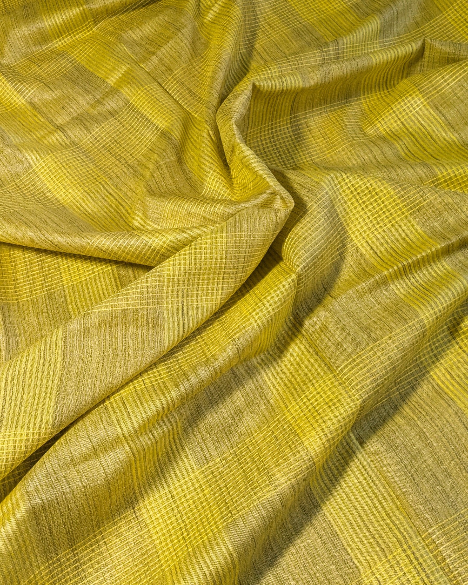 Bhagalpuri Bamboo Silk Sari Yellow