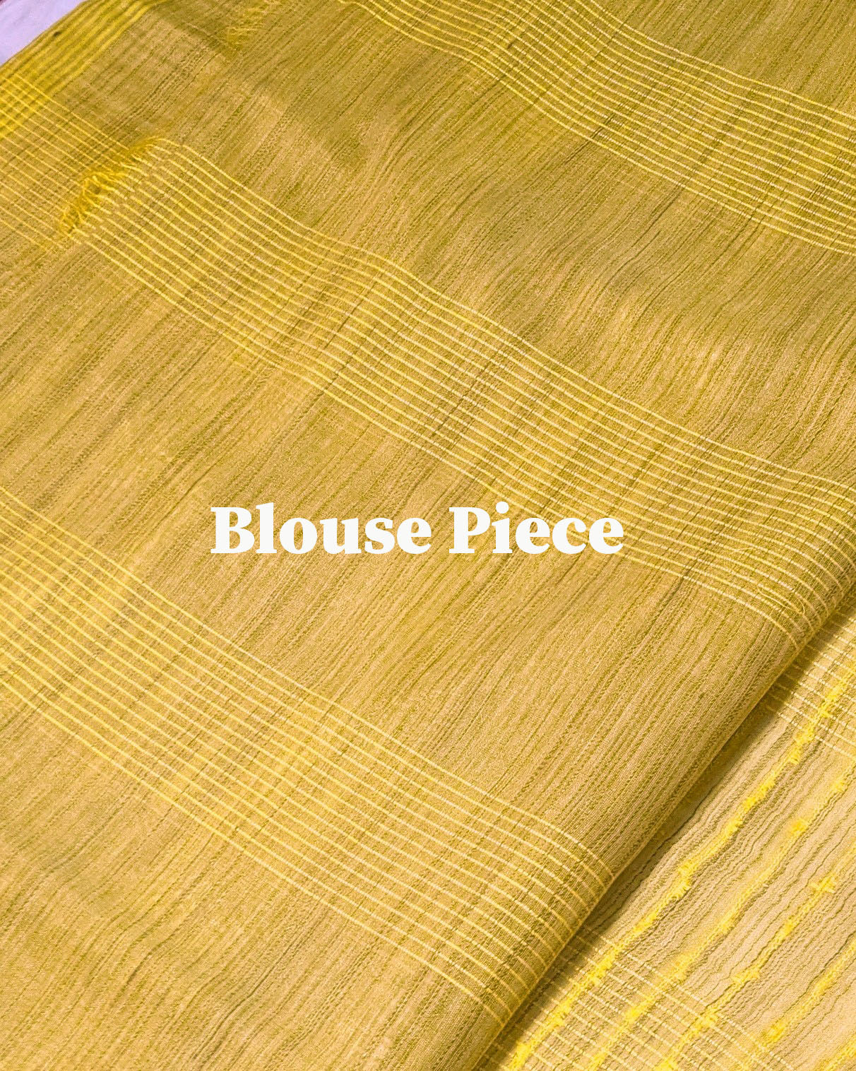 Bhagalpuri Bamboo Silk Sari Yellow