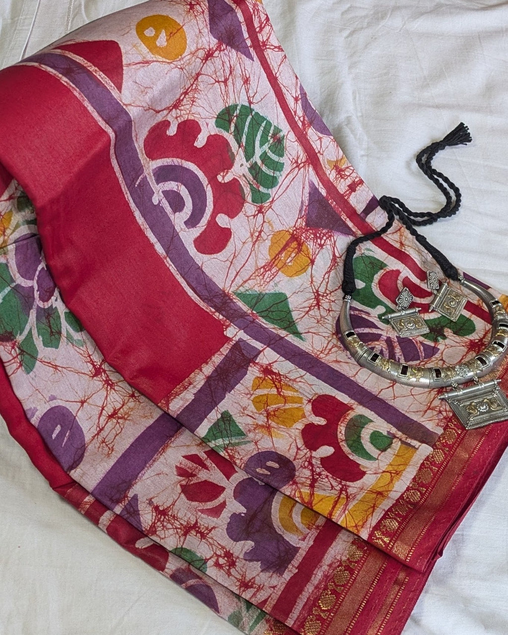 Maheswari Batik Sari Red