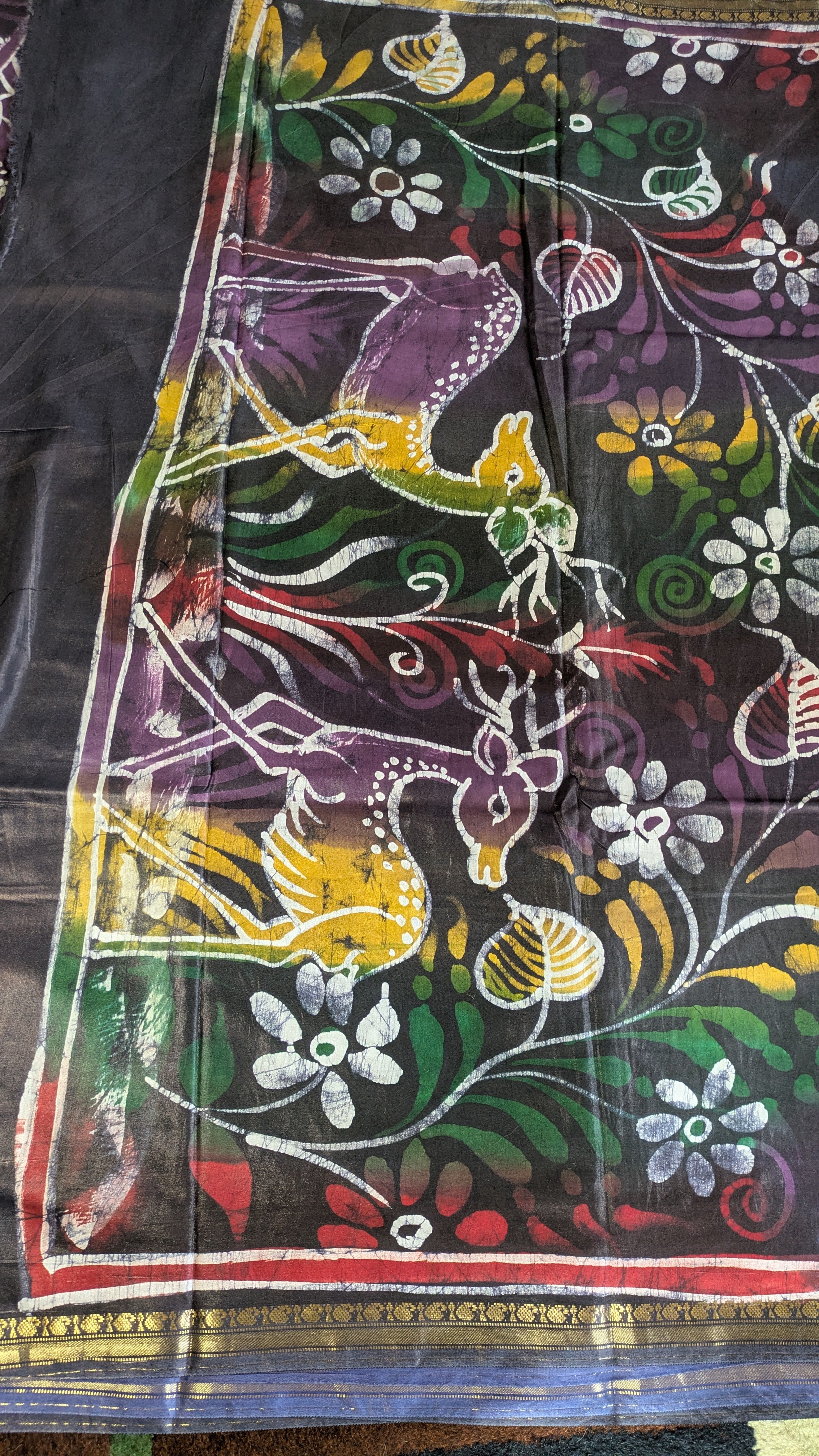 Maheswari Batik Sari Blue
