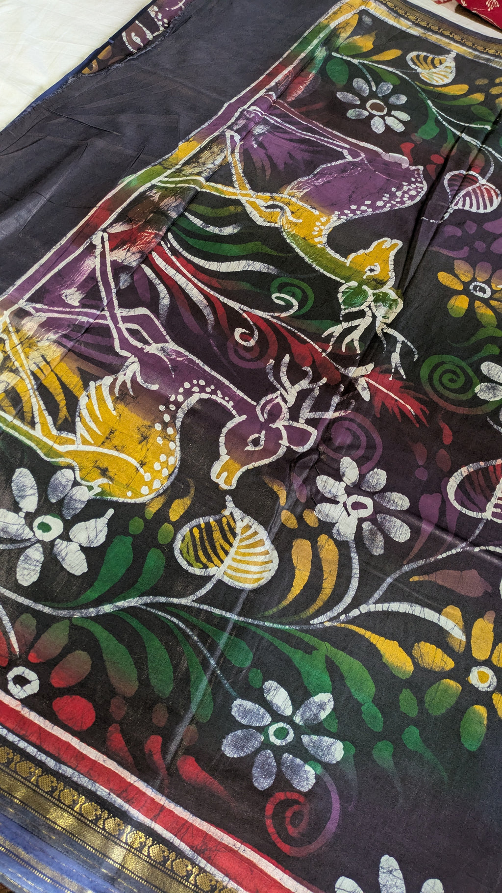 Maheswari Batik Sari Blue
