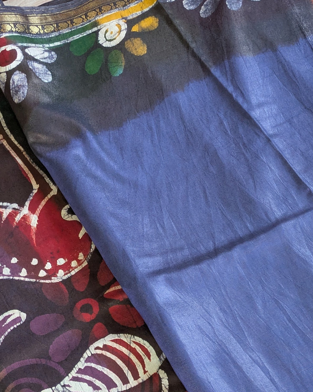 Maheswari Batik Sari Blue