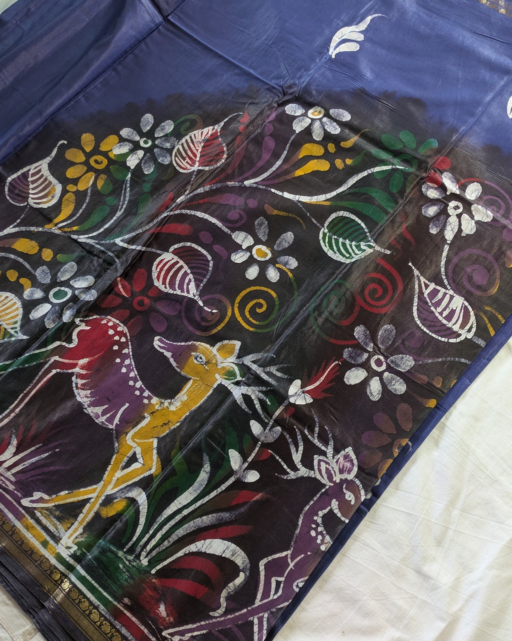 Maheswari Batik Sari Blue