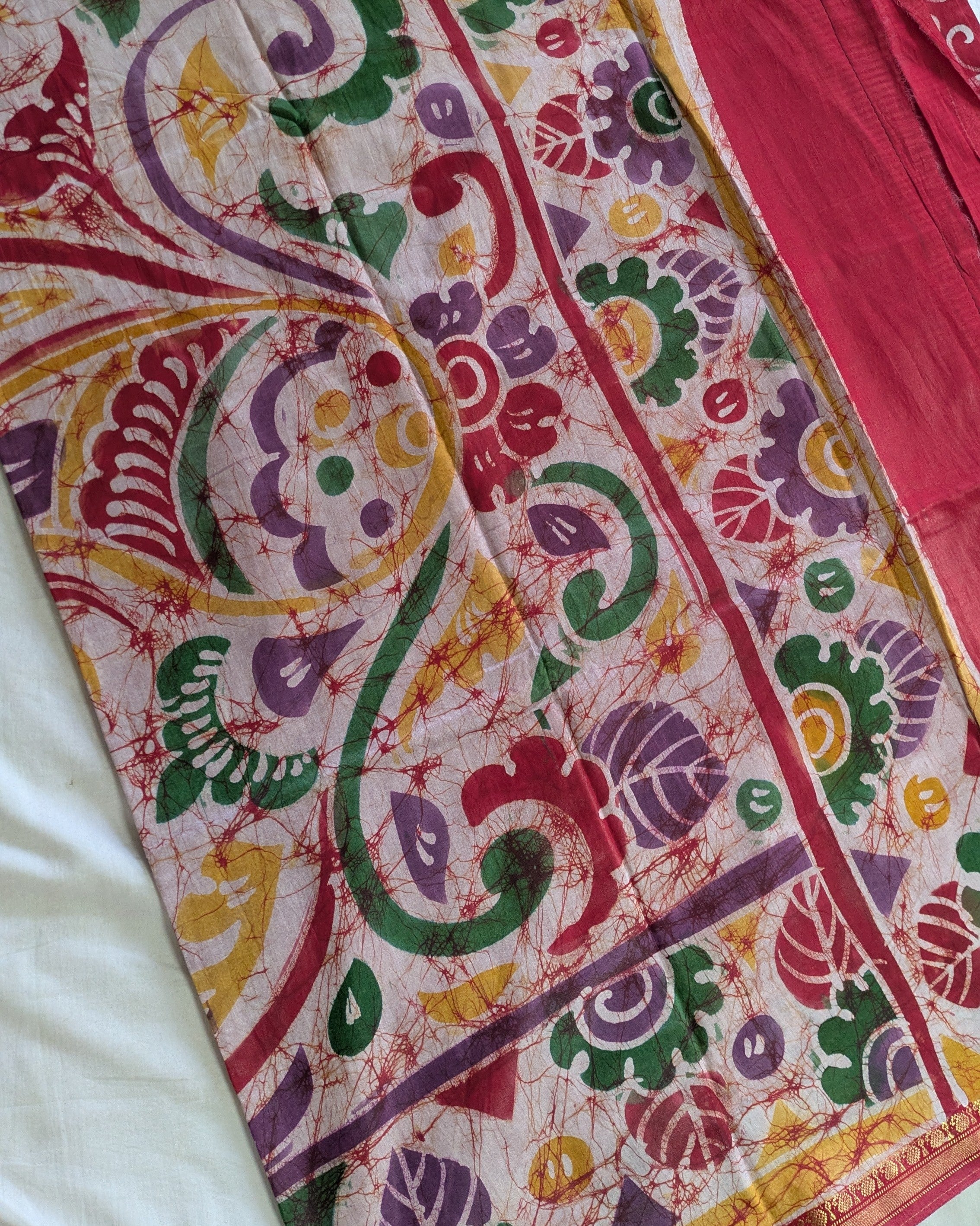 Maheswari Batik Sari Red