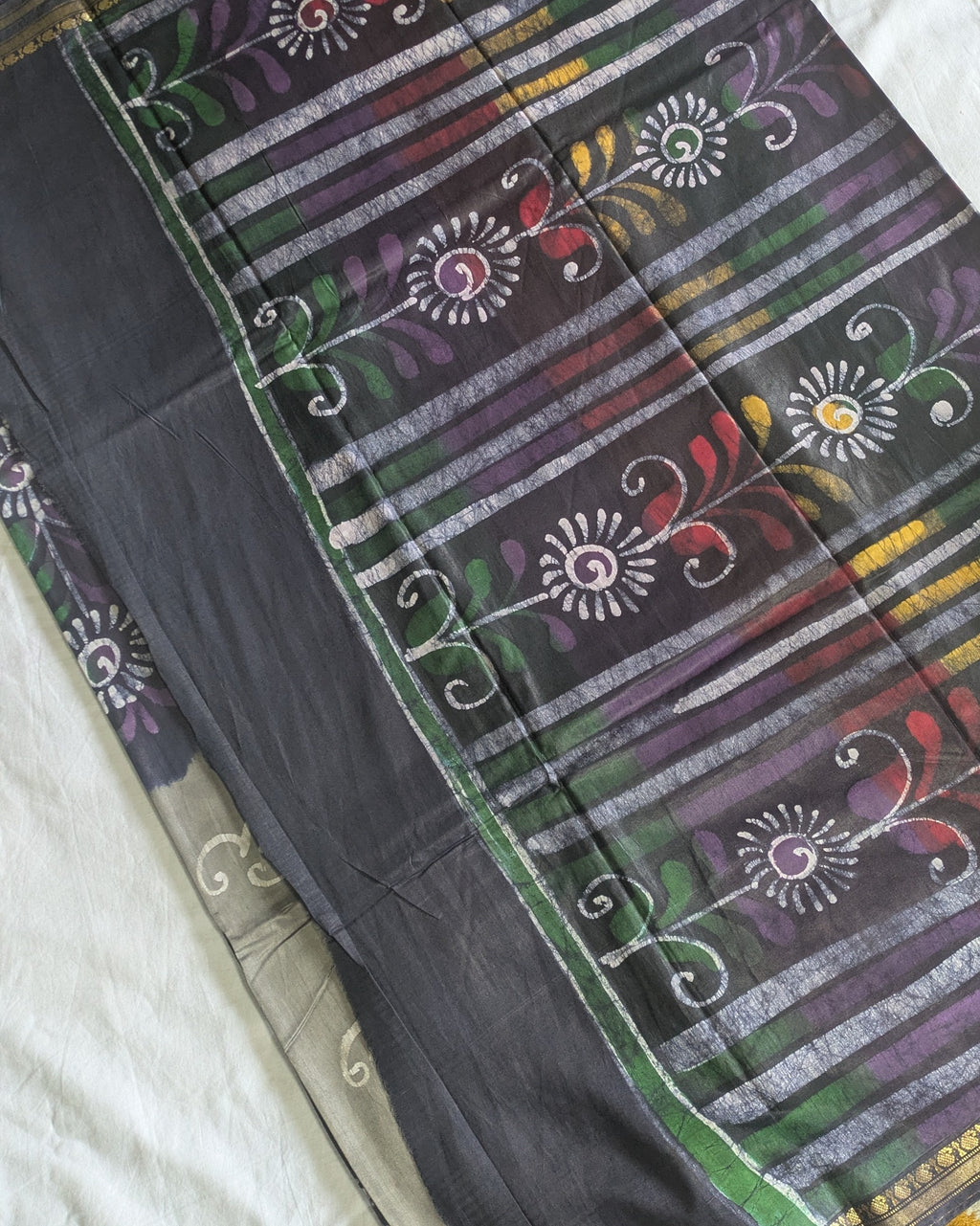 Maheswari Batik Sari Grey