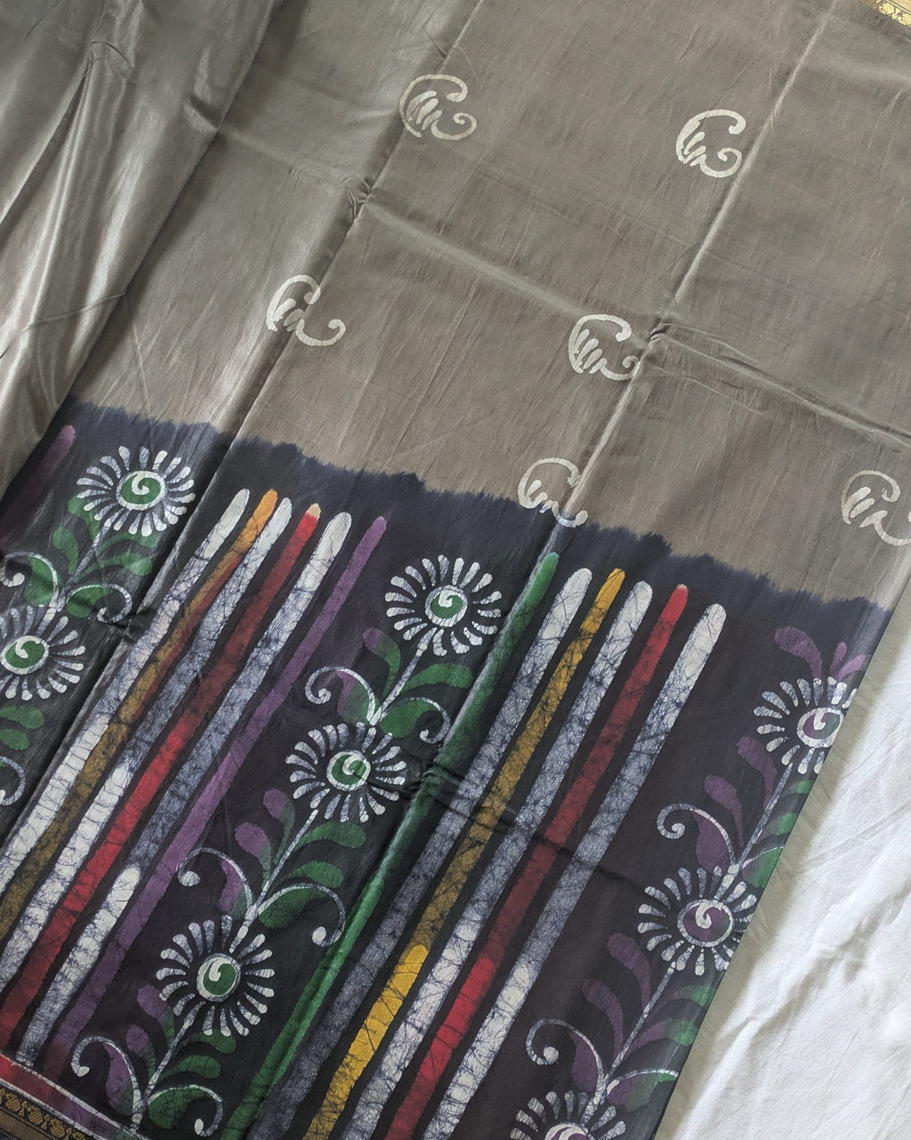 Maheswari Batik Sari Grey