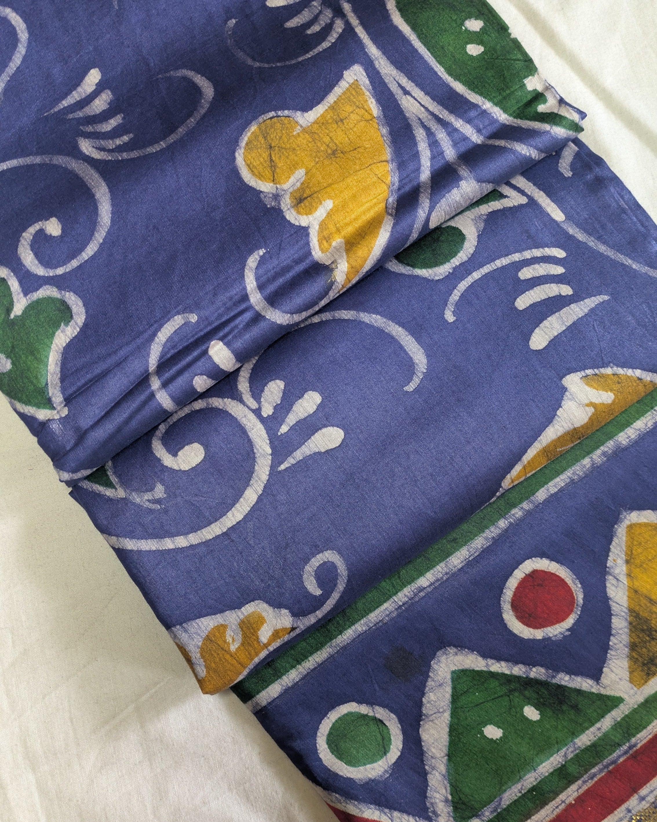 Maheswari Batik Sari Denim Blue