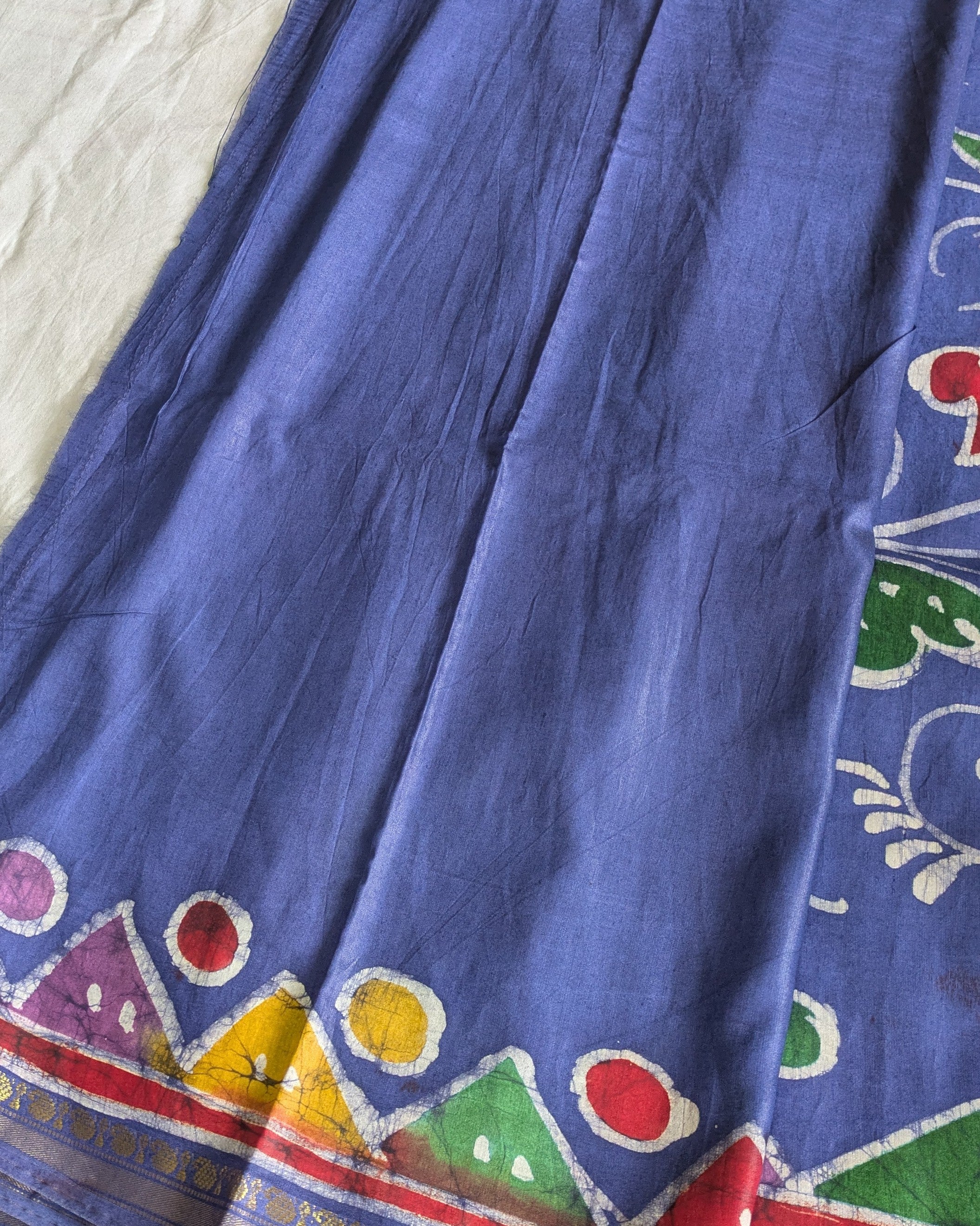 Maheswari Batik Sari Denim Blue