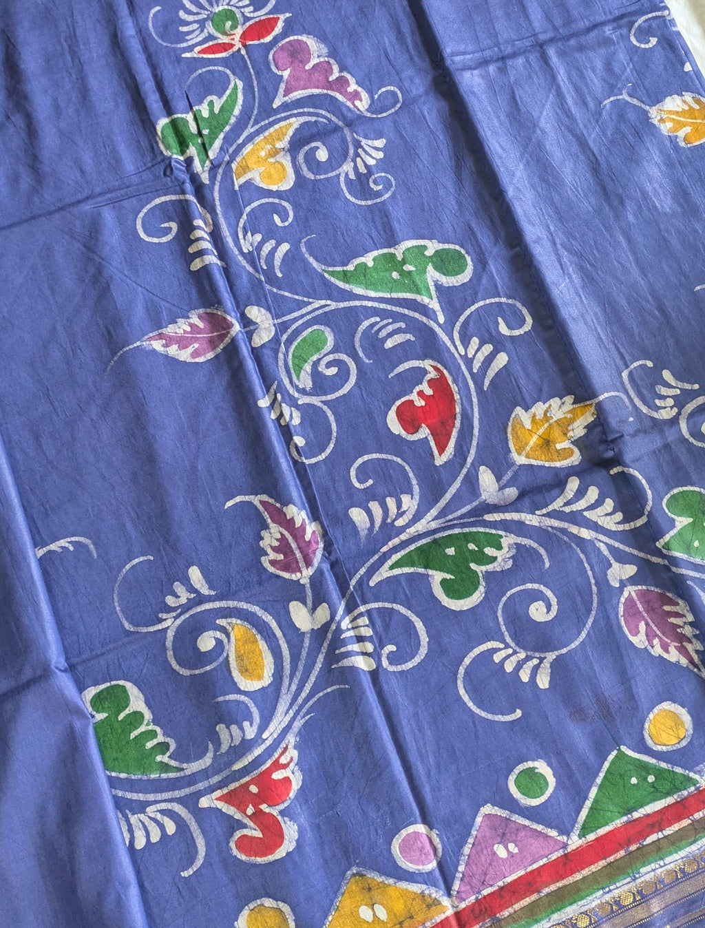 Maheswari Batik Sari Denim Blue