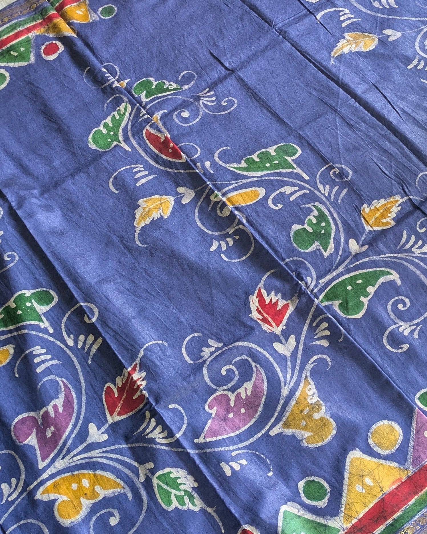 Maheswari Batik Sari Denim Blue