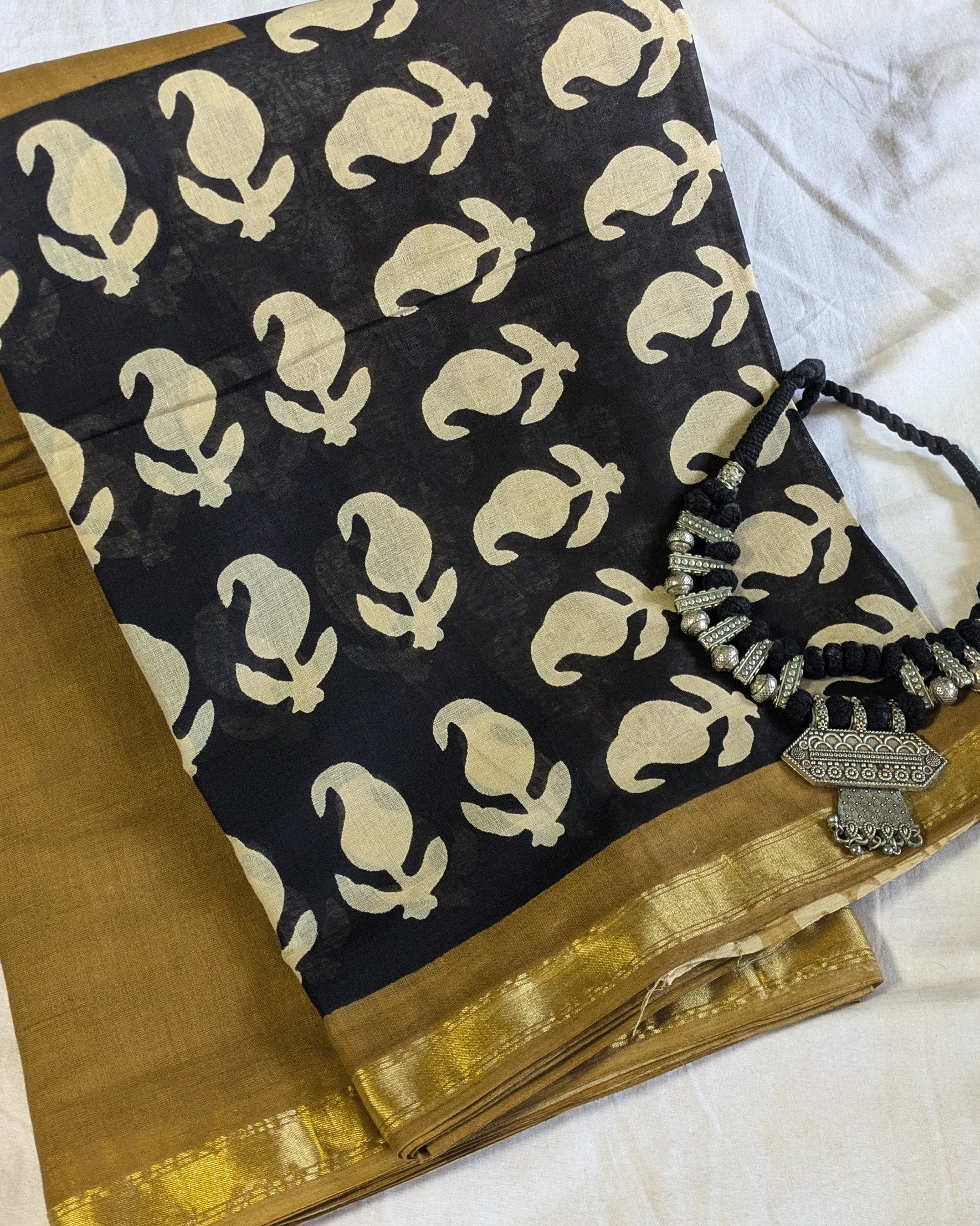 Jaypuri Cotton Sari with Blouse Piece 3