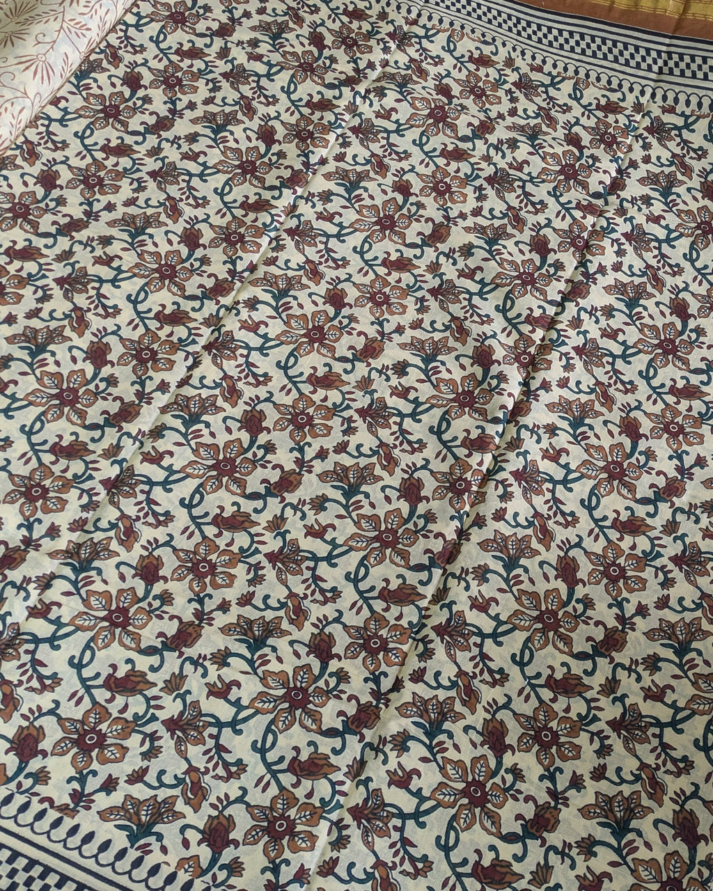 Jaypuri Cotton Sari with Blouse Piece 1