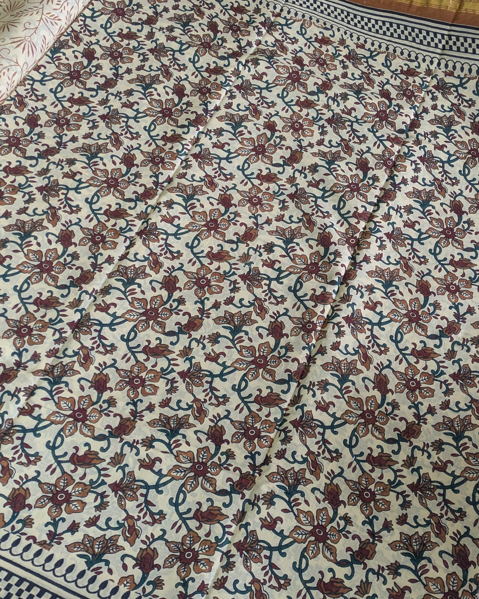 Jaypuri Cotton Sari with Blouse Piece 1