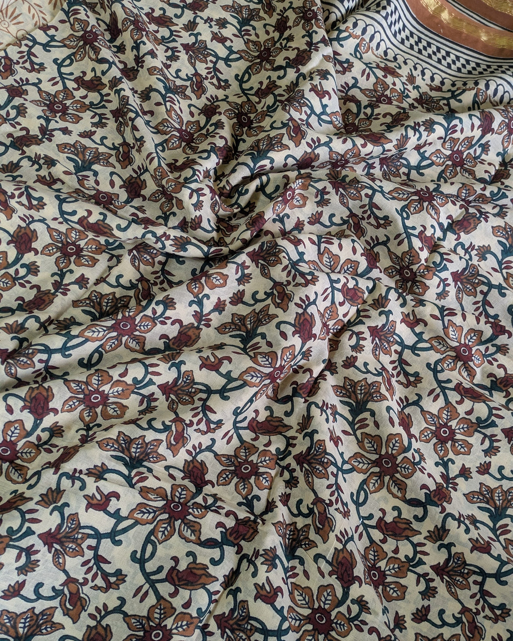 Jaypuri Cotton Sari with Blouse Piece 1