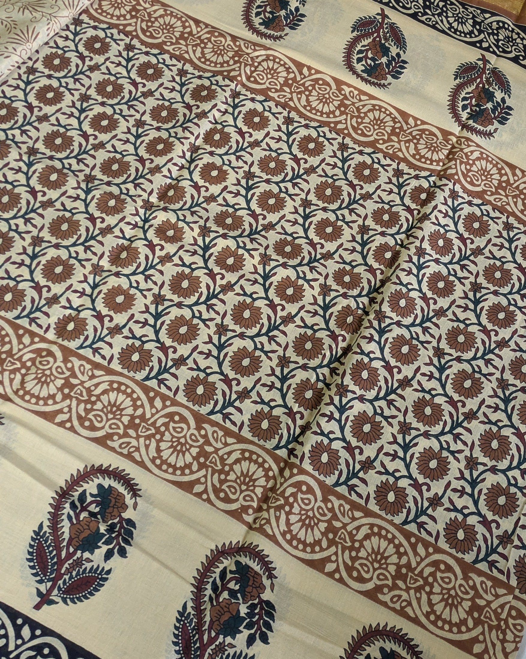 Jaypuri Cotton Sari with Blouse Piece 2