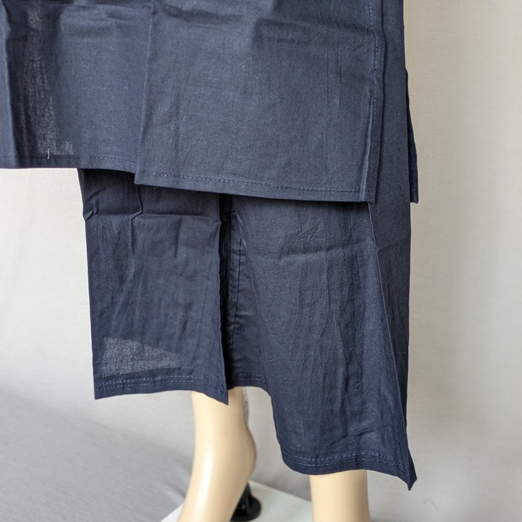 Navy Blue Two Piece Kurti