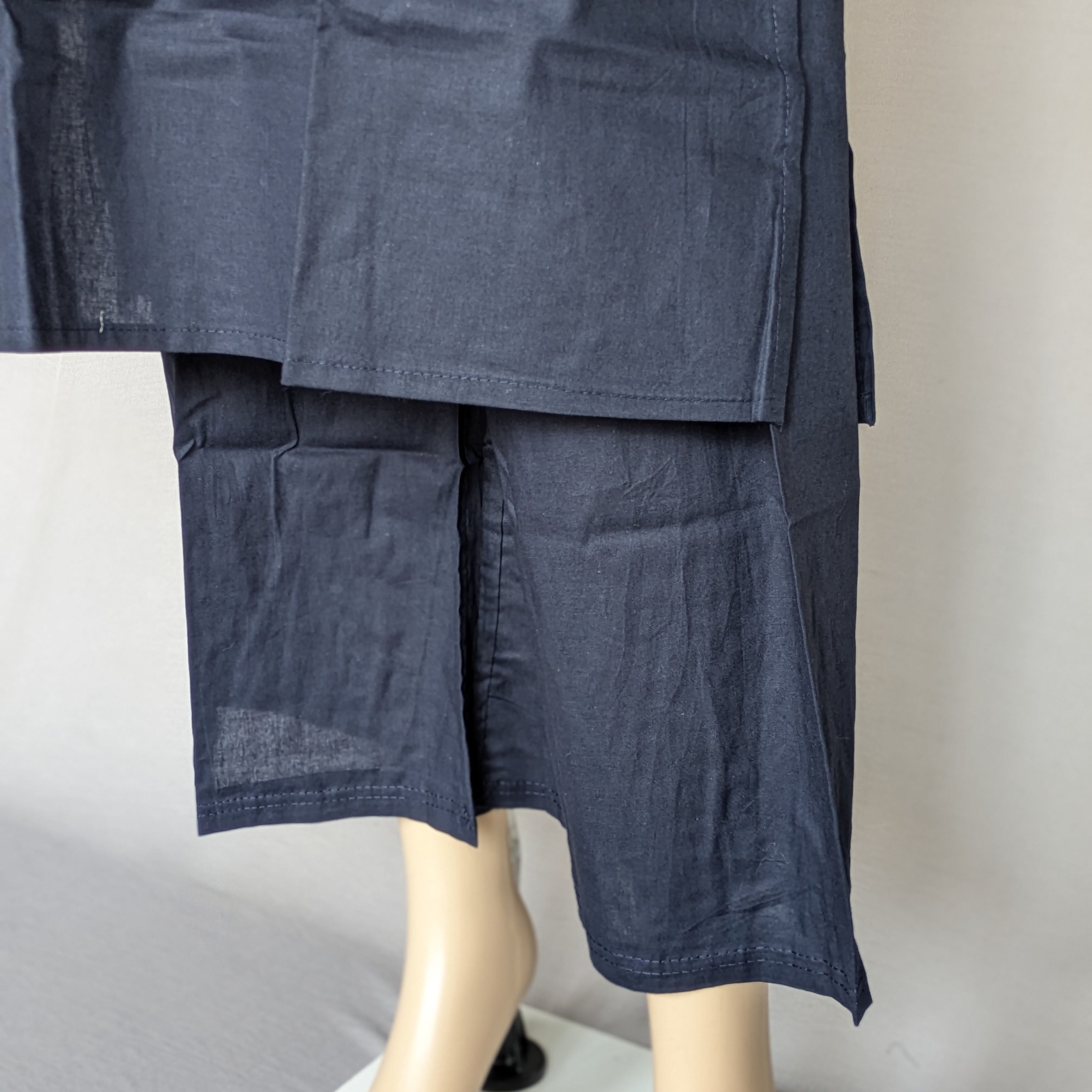 Navy Blue Two Piece Kurti