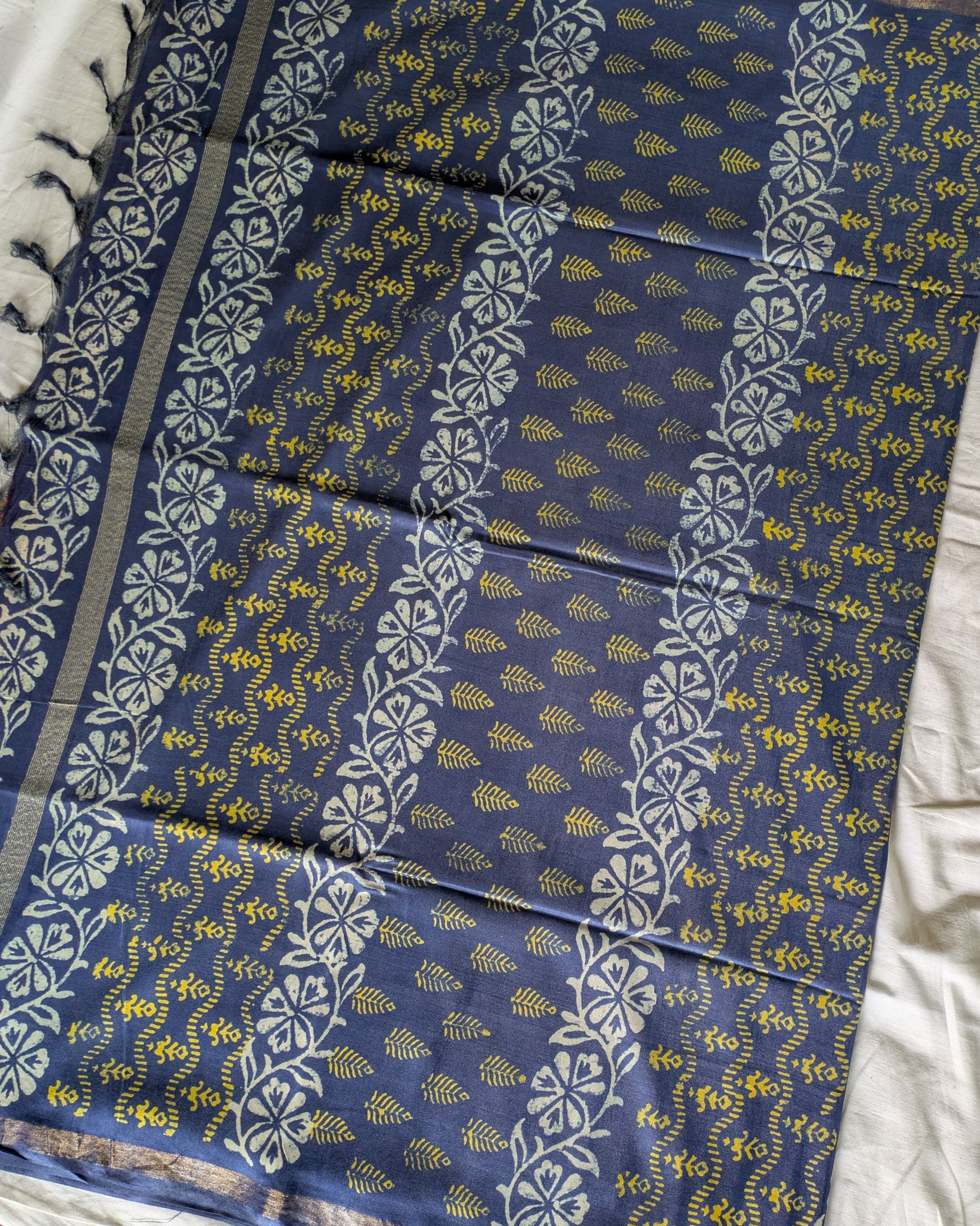 Bhagalpuri Katan Sari Peach