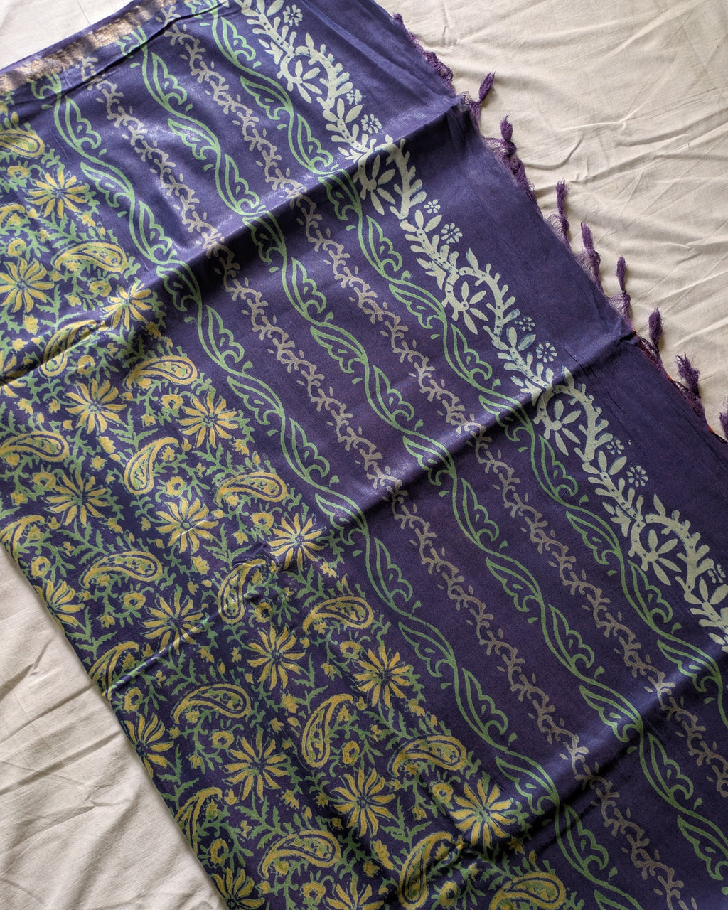Bhagalpuri Katan Sari Orange