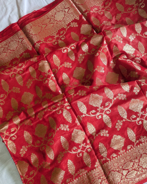 Bhagalpuri Katan Benarasi Sari Red